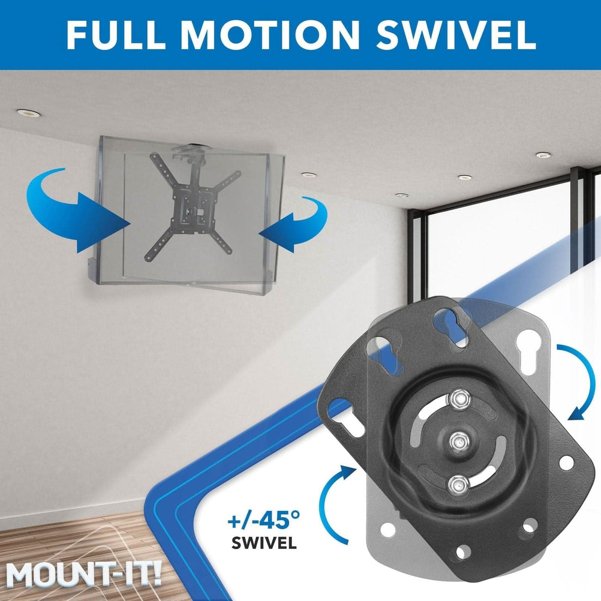 Flip-Down Ceiling TV Mount TV Mount - Flip-Down Ceiling TV Mount - Mount-It! -