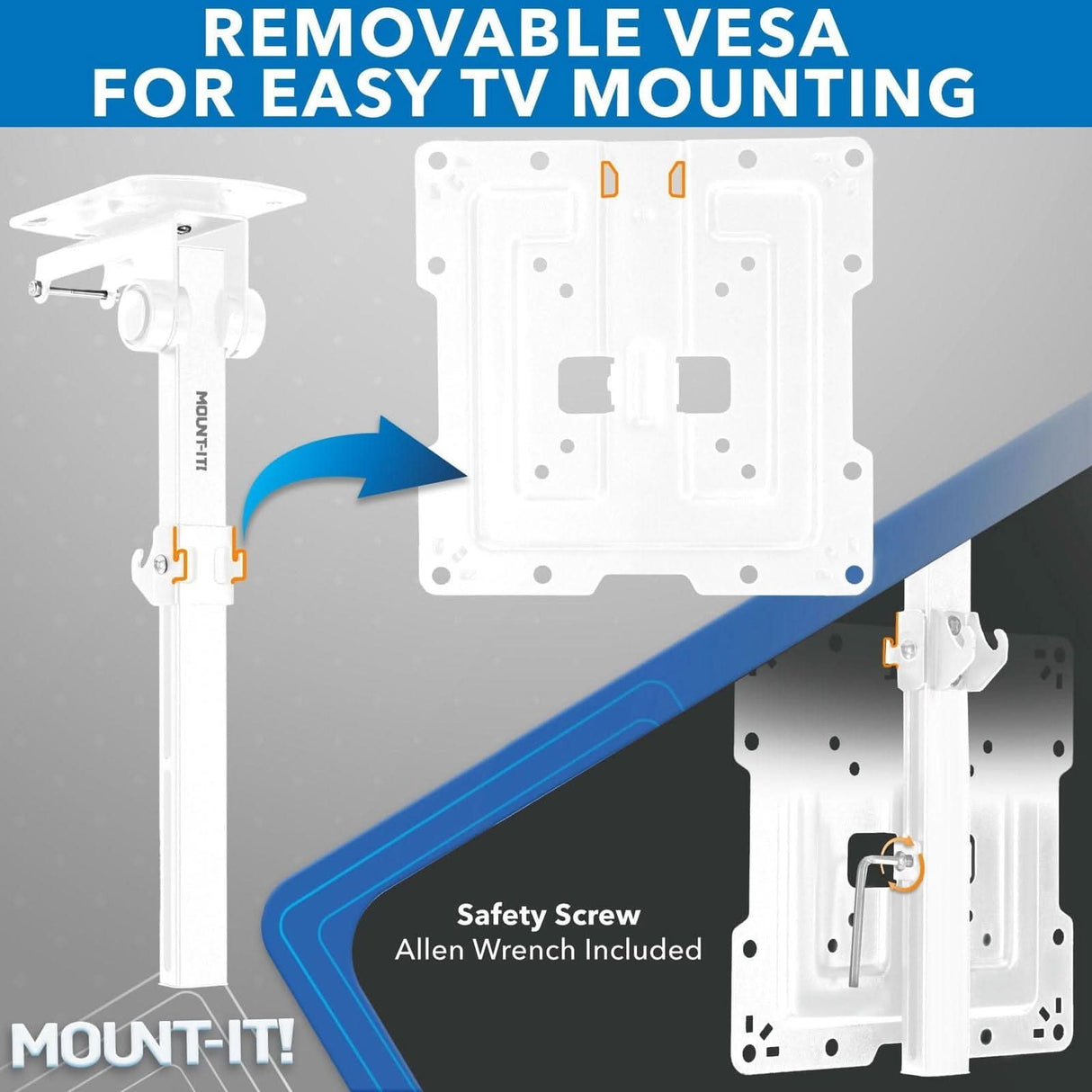 Flip-Down Ceiling TV Mount TV Mount - Flip-Down Ceiling TV Mount - Mount-It! -