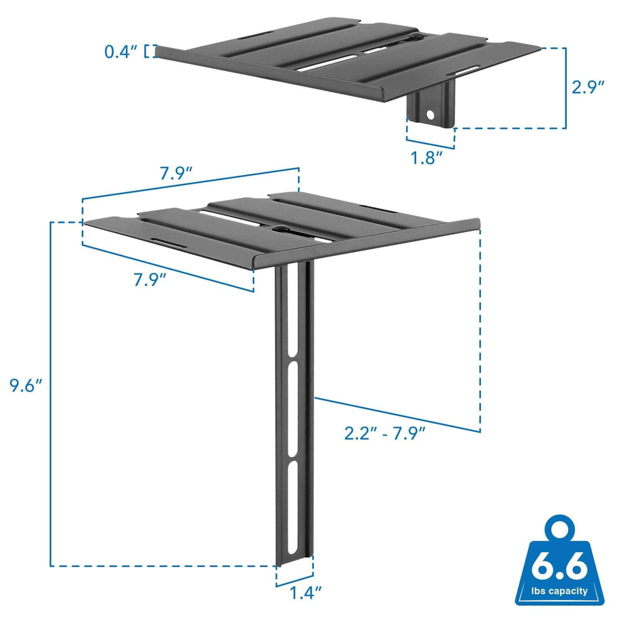 Floating TV Shelf Component Shelves - Floating TV Shelf - Mount-It! - MI-896