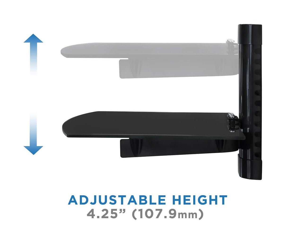 Floating Wall Mounted Shelf Component Shelves - Floating Wall Mounted Shelf - Mount-It! - MI-891