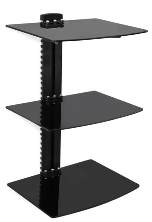 Component Shelves - Floating Wall Mounted Shelf Stand - Mount-It! - MI-893 Component Shelves - Floating Wall Mounted Shelf Stand - Mount-It! - MI-893