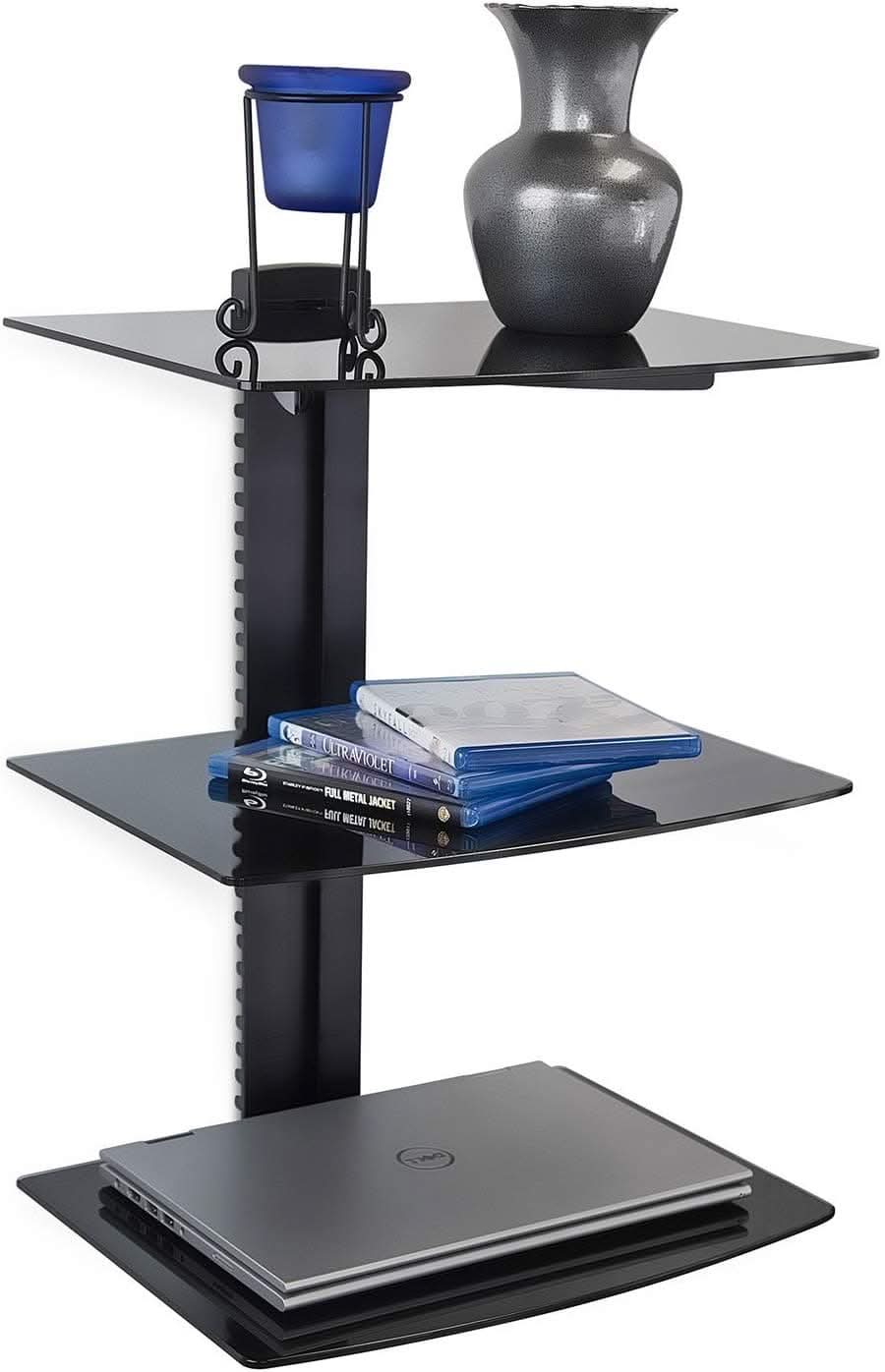 Floating Wall Mounted Shelf Stand Component Shelves - Floating Wall Mounted Shelf Stand - Mount-It! - MI-893