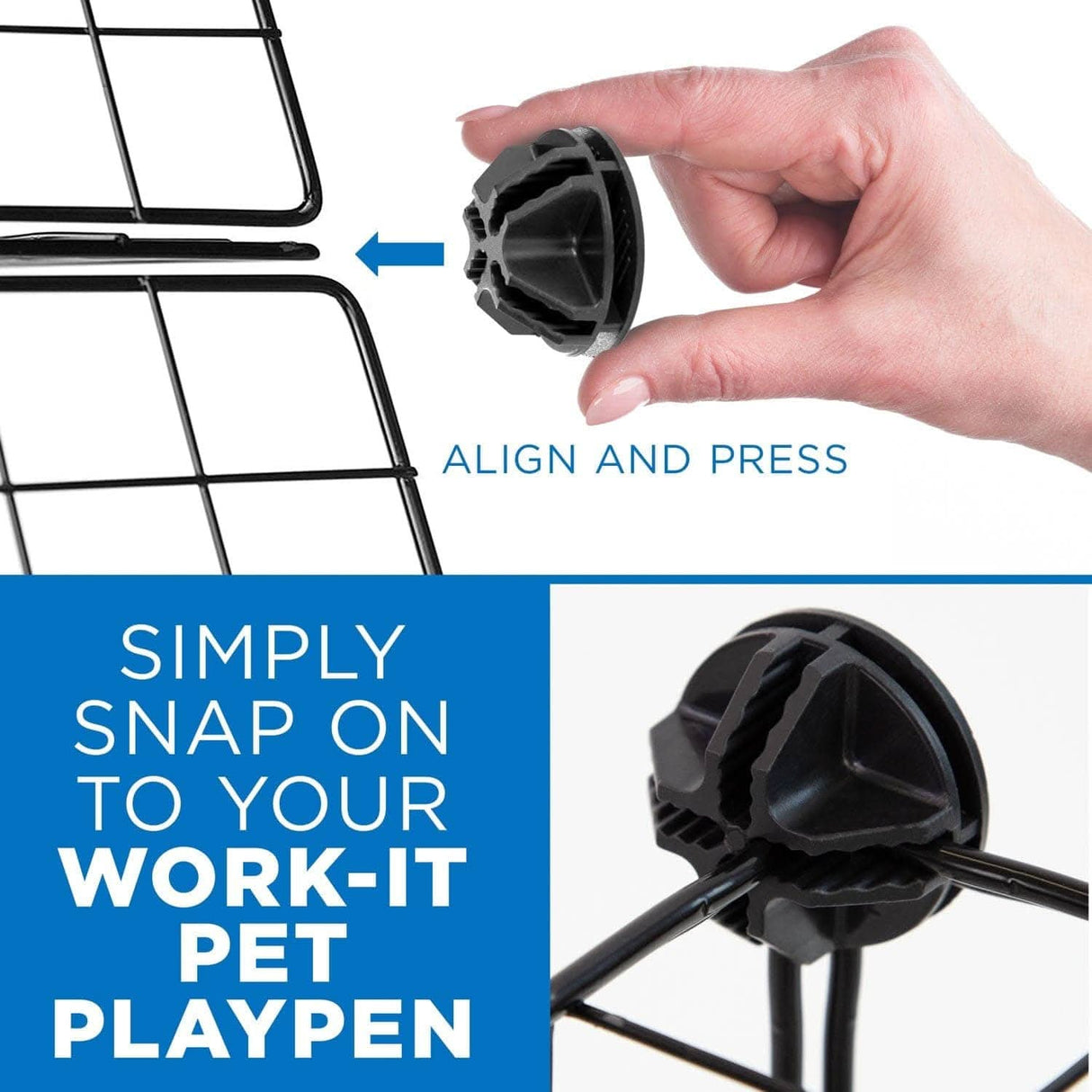 Foldable Pet Playpen for Small Animals Misc - Foldable Pet Playpen for Small Animals - Mount-It! - WI-4114