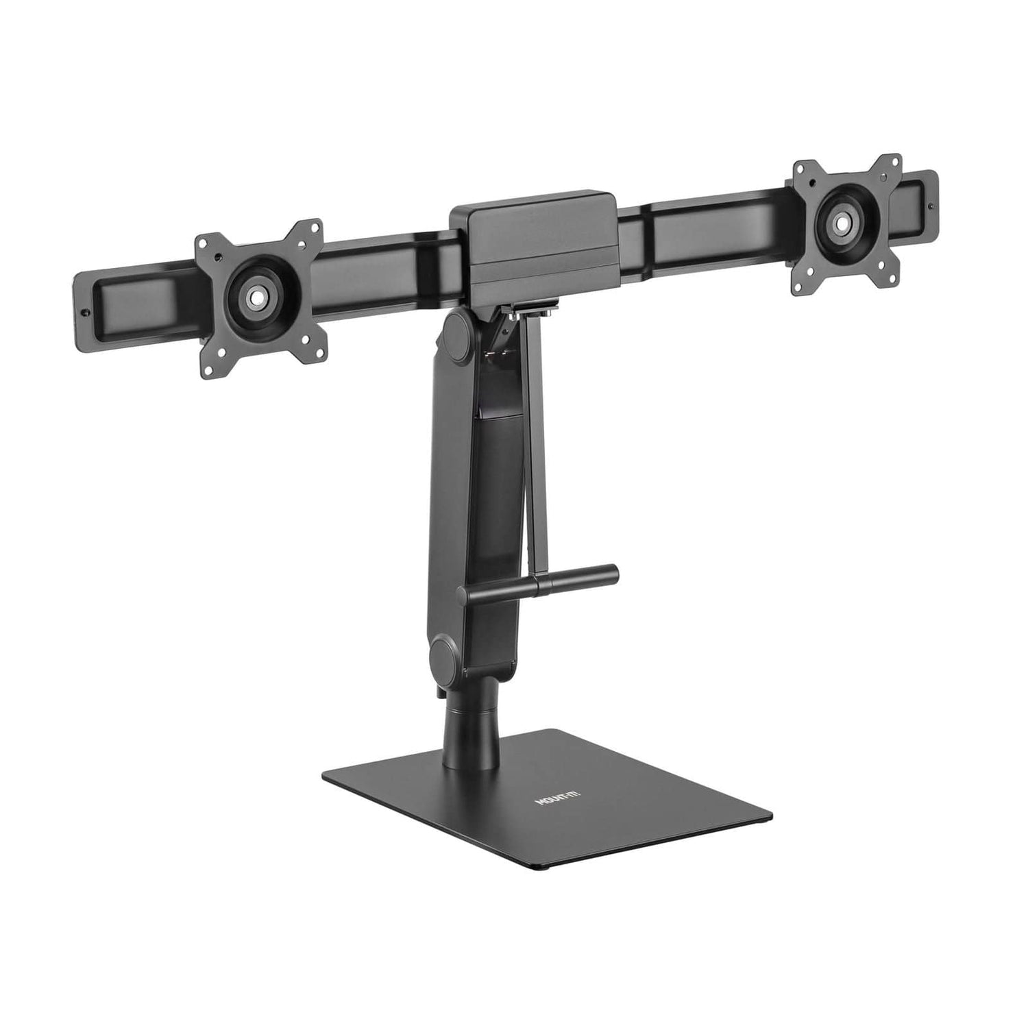 Monitor Stands - Freestanding Dual Monitor Arm With Height Adjustment - Mount-It! - MI-2758