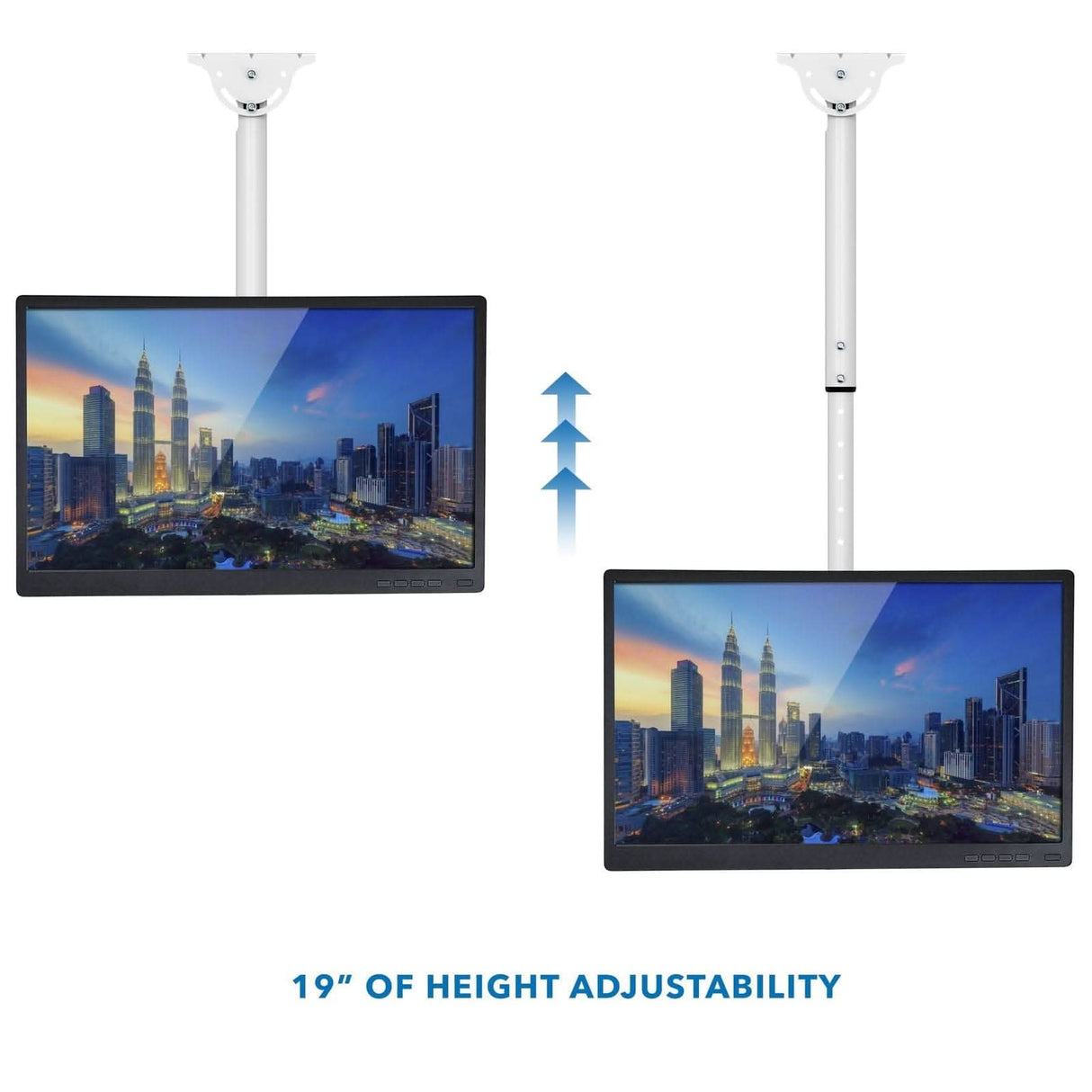 Full Motion Ceiling TV Mount with Long Extension TV Mount - Full Motion Ceiling TV Mount with Long Extension - Mount-It! -