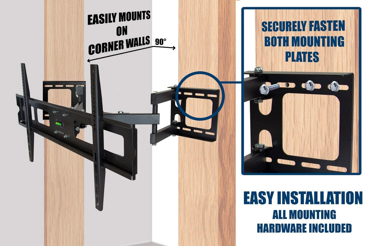 Full Motion Corner TV Mount TV Mount - Full Motion Corner TV Mount - Mount-It! - MI-369B