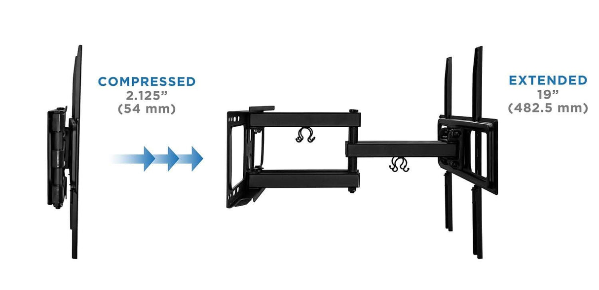 Full Motion Dual Arm TV Wall Mount TV Mount - Full Motion Dual Arm TV Wall Mount - Mount-It! - MI-3990