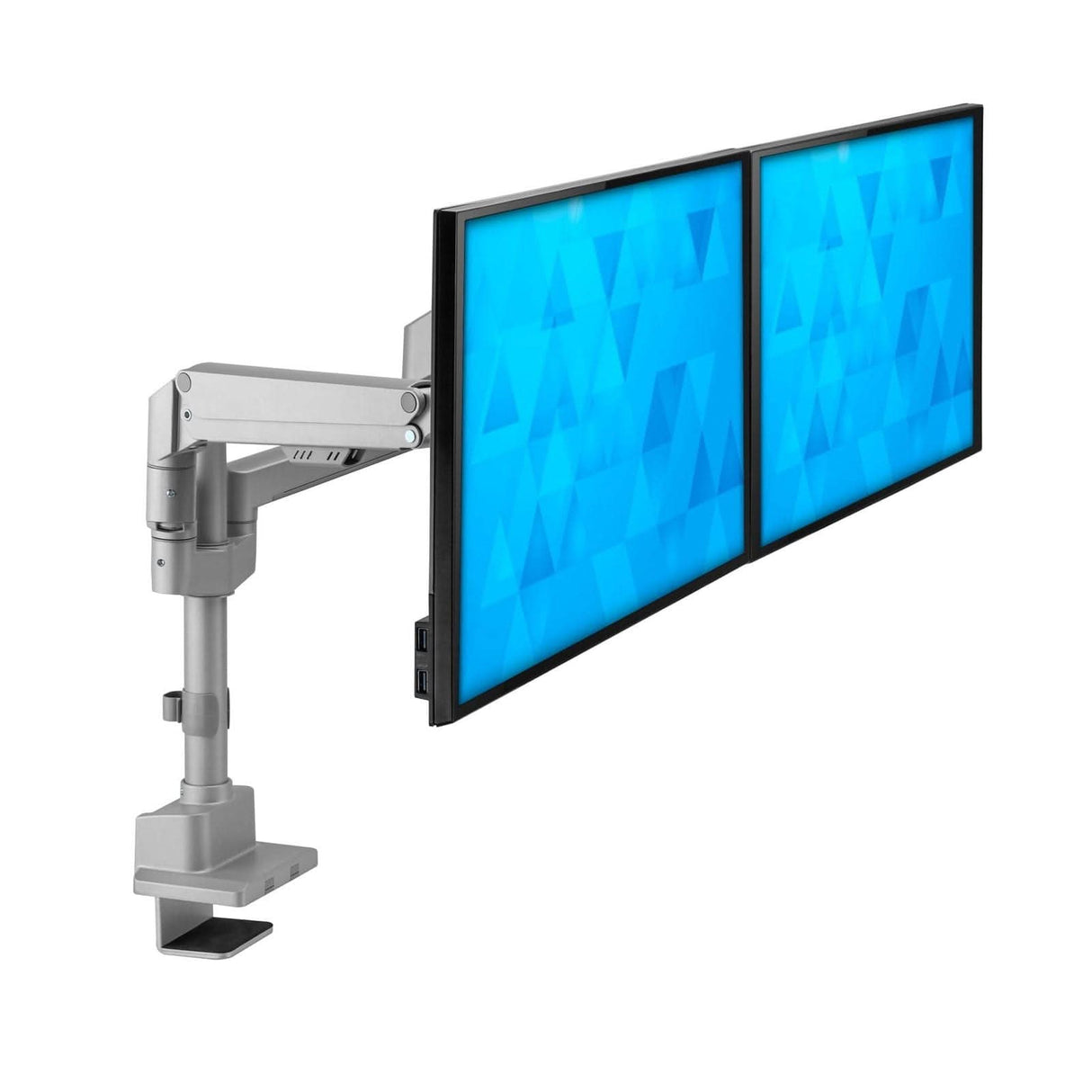 Full Motion Dual Monitor Desk Mount, Height Adjustable with Gas Spring Arms Monitor Mount - Full Motion Dual Monitor Desk Mount, Height Adjustable with Gas Spring Arms - Mount-It! - MI-6772