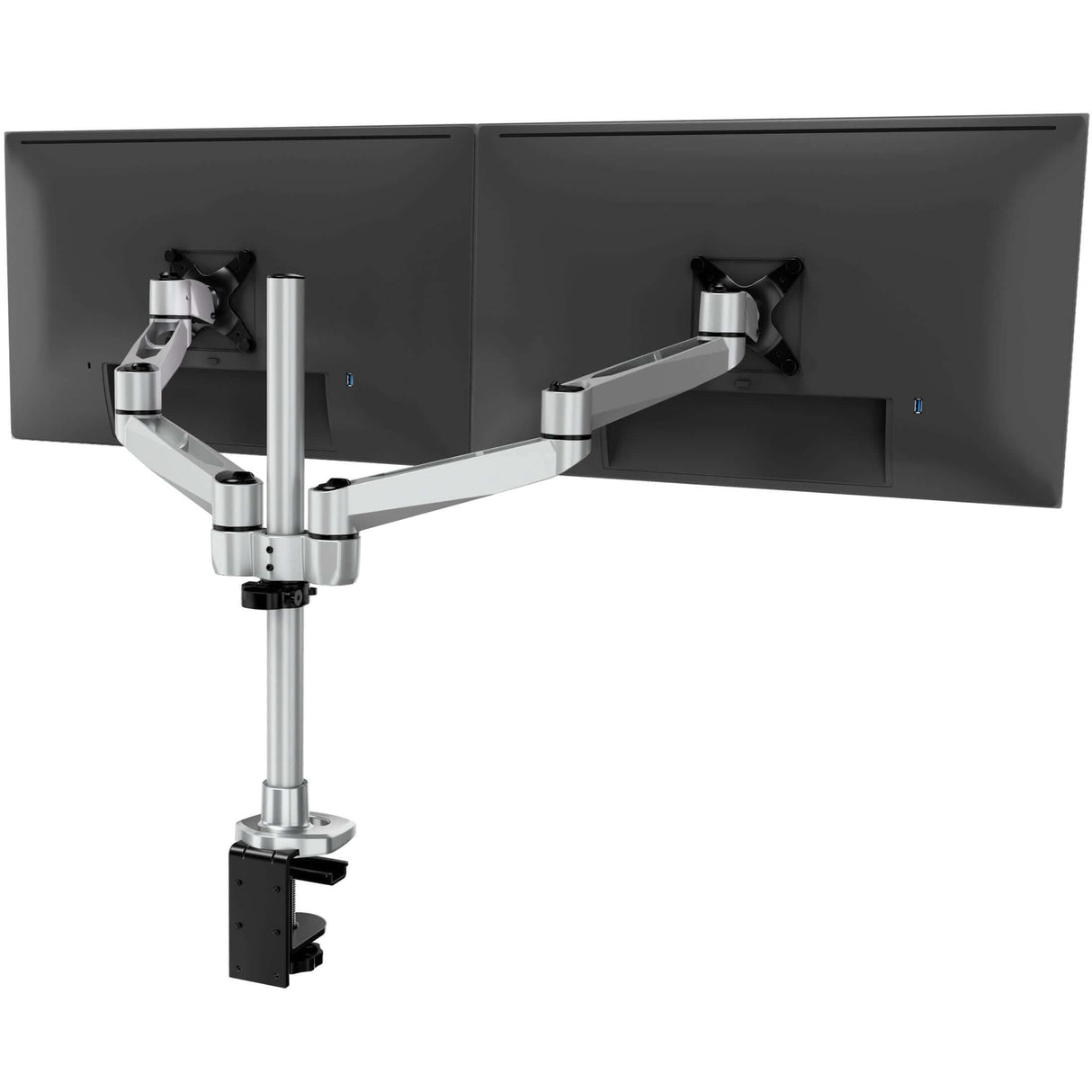 Full Motion Dual Monitor Desk Mount Monitor Mount - Full Motion Dual Monitor Desk Mount - Mount-It! -