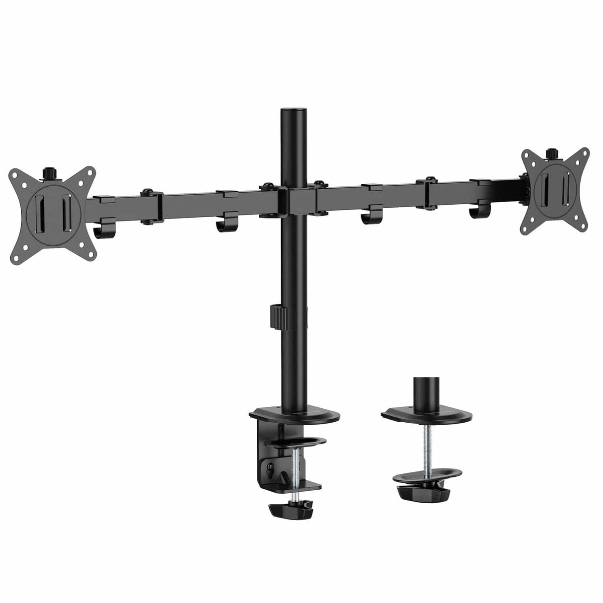 Full Motion Dual Monitor Desk Mount Monitor Mount - Full Motion Dual Monitor Desk Mount - Mount-It! -