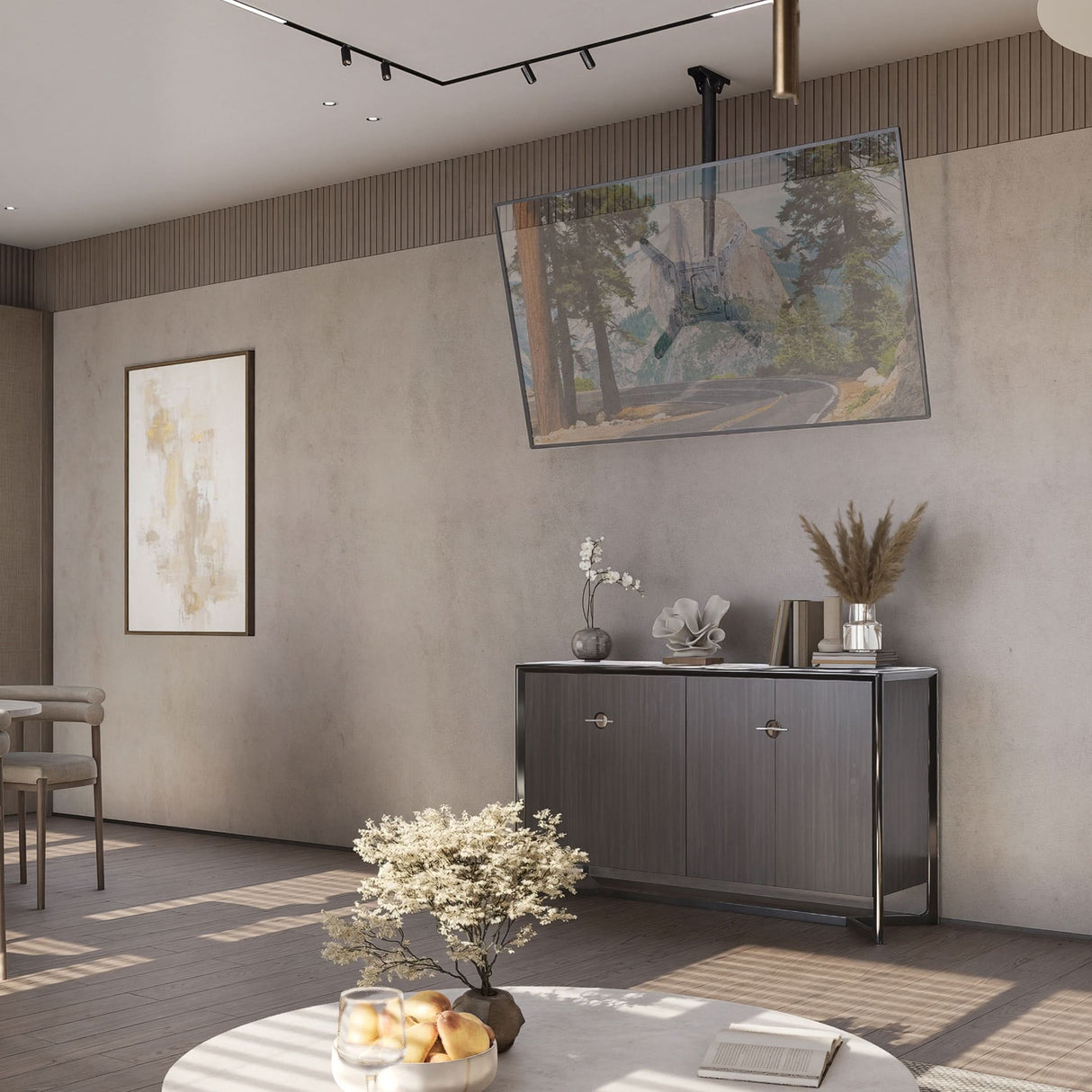 Full Motion Height Adjustable Ceiling TV Mount TV Mount - Full Motion Height Adjustable Ceiling TV Mount - Mount-It! - MI-511