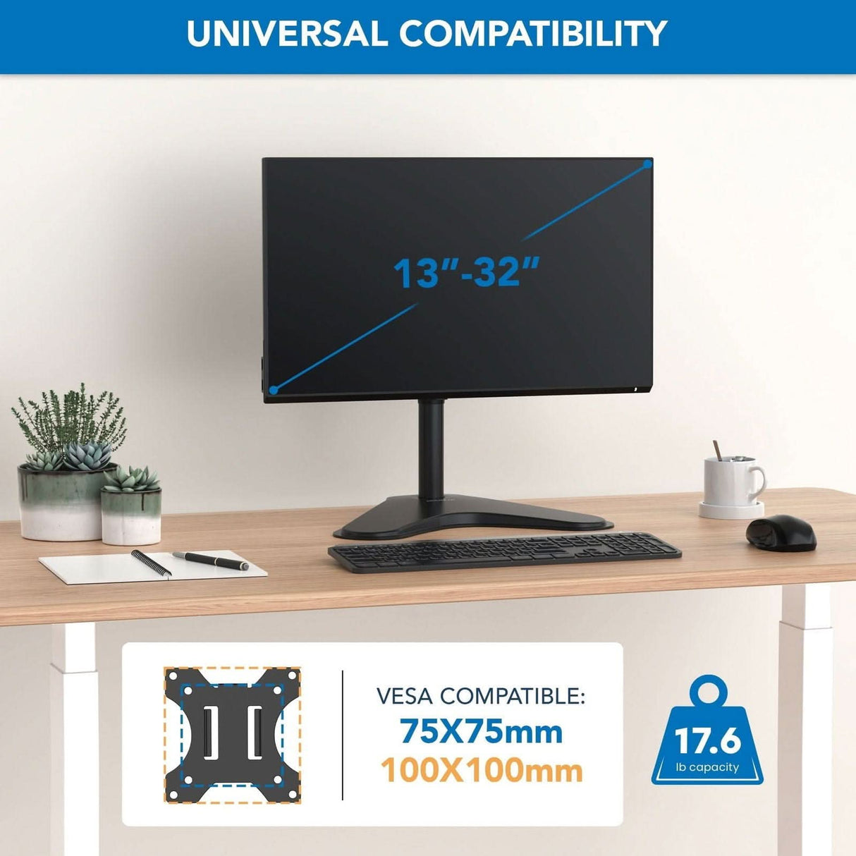 Full Motion Monitor Stand Monitor Stands - Full Motion Monitor Stand - Mount-It! - MI-1757