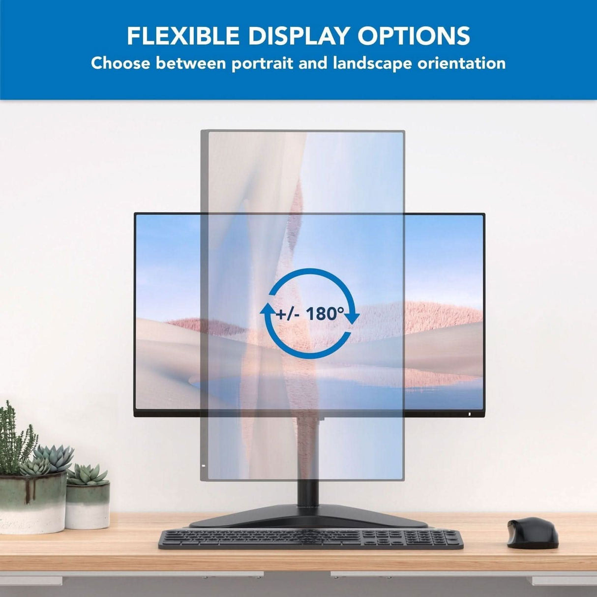 Full Motion Monitor Stand Monitor Stands - Full Motion Monitor Stand - Mount-It! - MI-1757