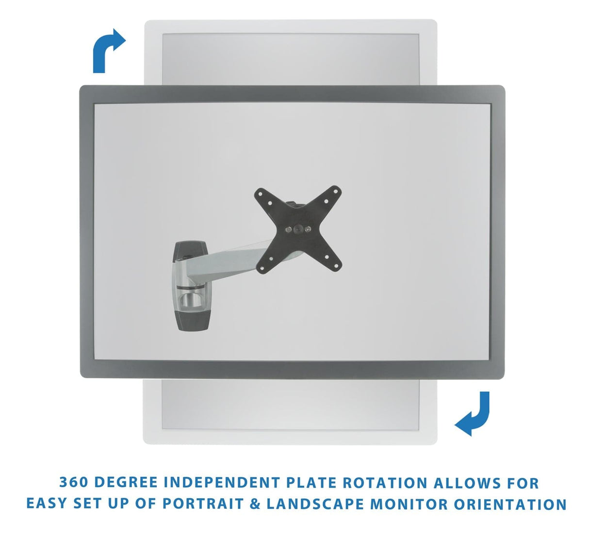 Full Motion Monitor Wall Mount Monitor Mount - Full Motion Monitor Wall Mount - Mount-It! -