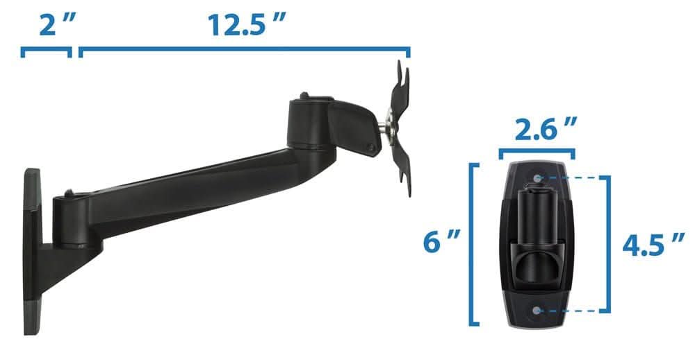 Full Motion Monitor Wall Mount Monitor Mount - Full Motion Monitor Wall Mount - Mount-It! -
