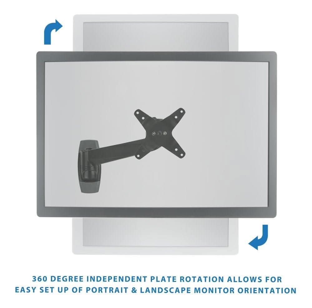 Full Motion Monitor Wall Mount Monitor Mount - Full Motion Monitor Wall Mount - Mount-It! -