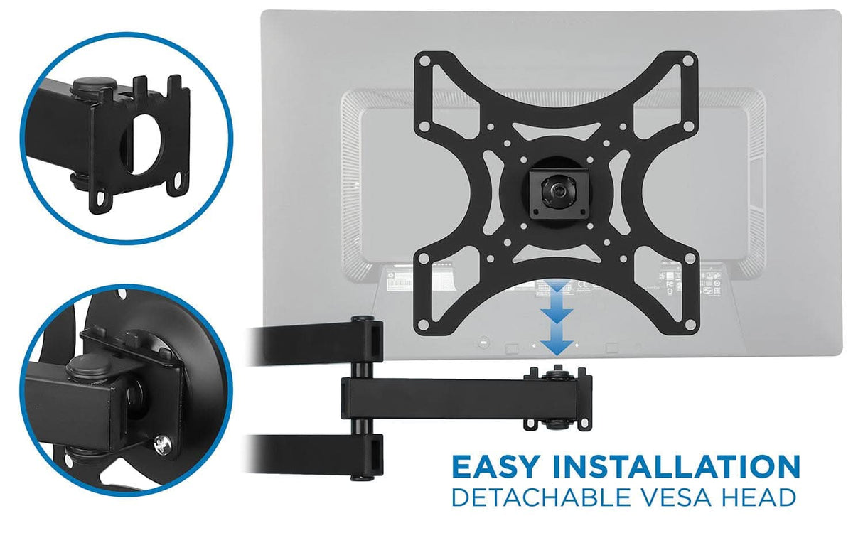Full Motion Single Arm TV Wall Mount Marketplace - Full Motion Single Arm TV Wall Mount - Mount-It! - MI-407-1