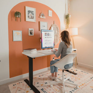 Monitor Mount - Full Motion Single Monitor Desk Mount, Height Adjustable with Gas Spring Arm - Mount-It! - MI-6771 Monitor Mount - Full Motion Single Monitor Desk Mount, Height Adjustable with Gas Spring Arm - Mount-It! - MI-6771