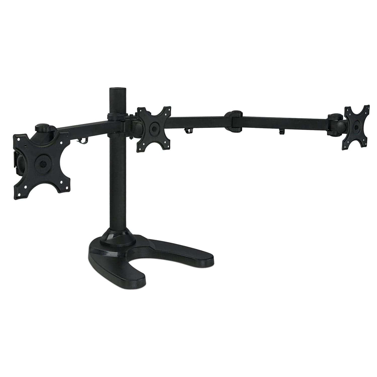 Full Motion Triple Monitor Desk Stand Monitor Stands - Full Motion Triple Monitor Desk Stand - Mount-It! - MI-789