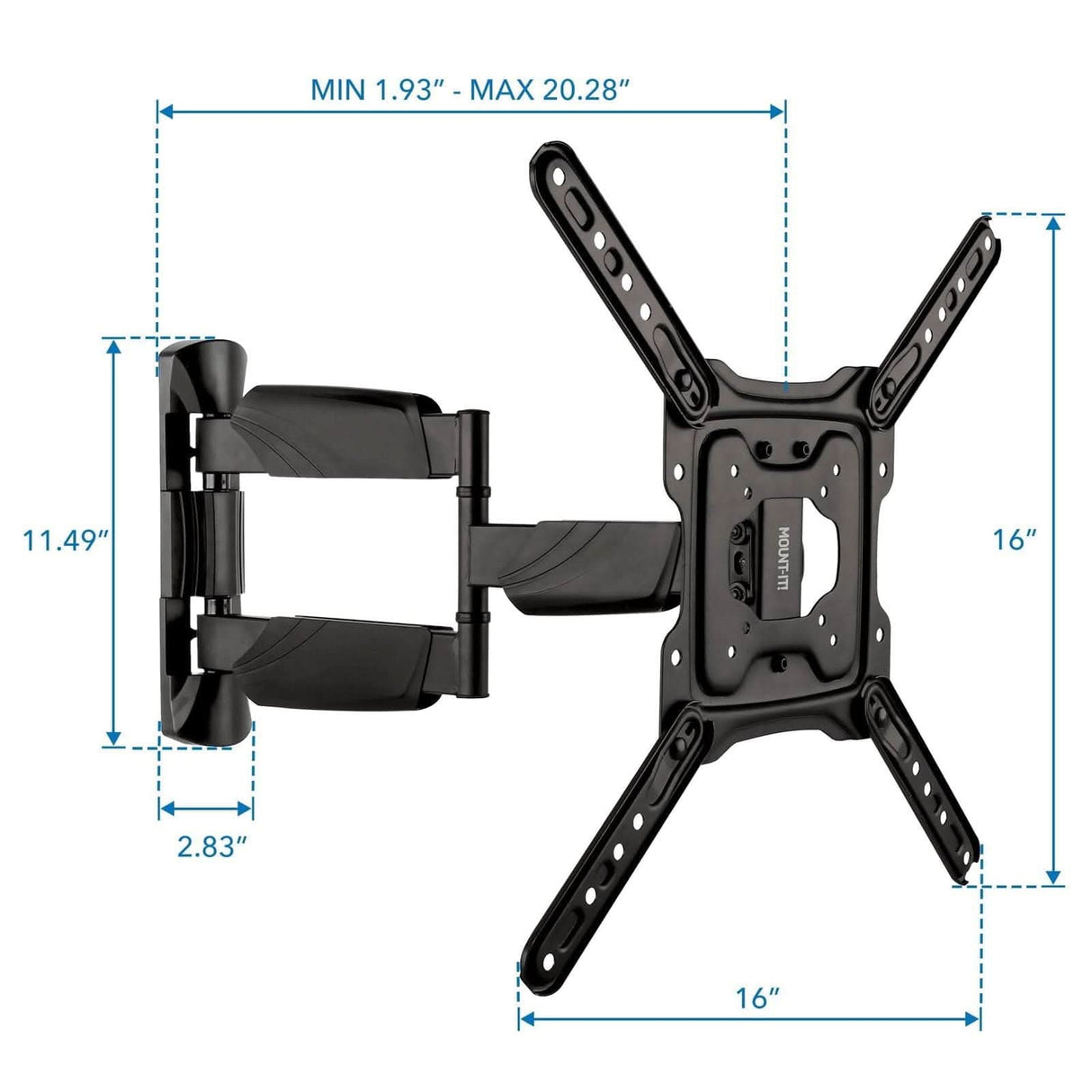 Full Motion TV Wall Mount TV Mount - Full Motion TV Wall Mount - Mount-It! - MI-14002
