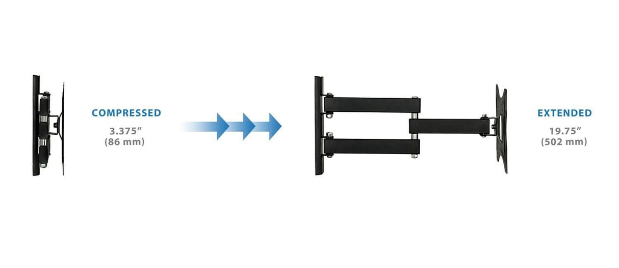 Full Motion TV Wall Mount TV Mount - Full Motion TV Wall Mount - Mount-It! - MI-2041L