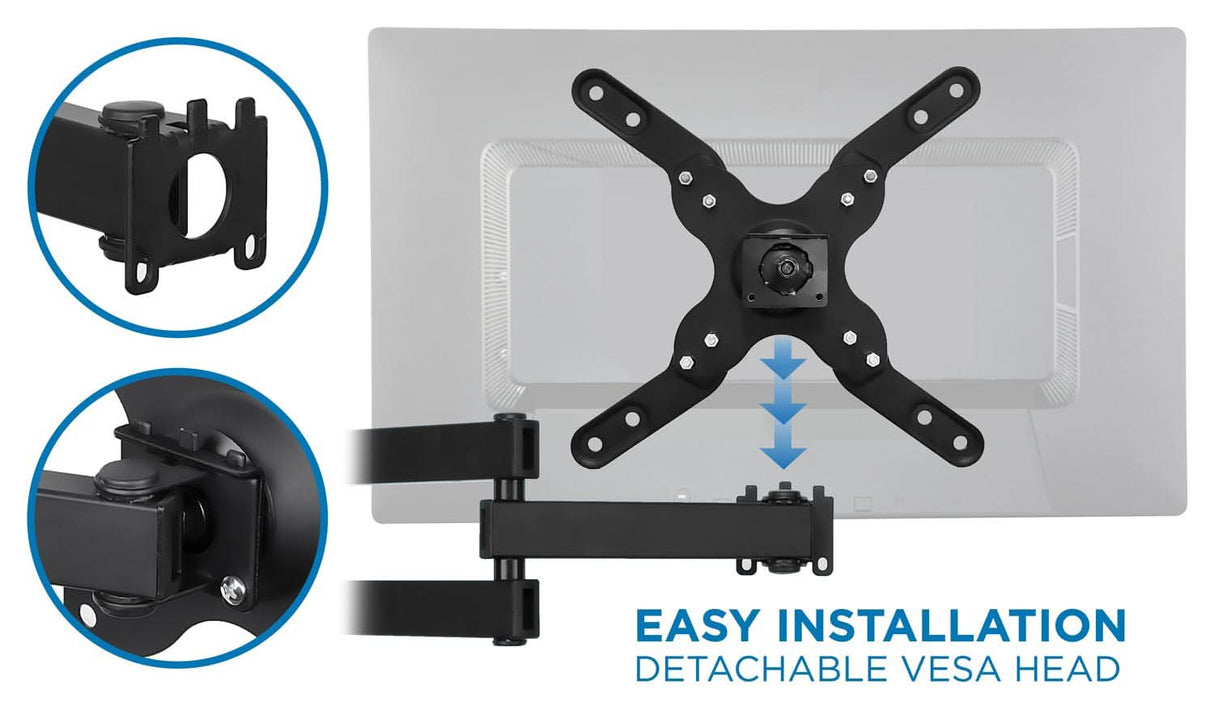 Full Motion TV Wall Mount TV Mount - Full Motion TV Wall Mount - Mount-It! - MI-2042L