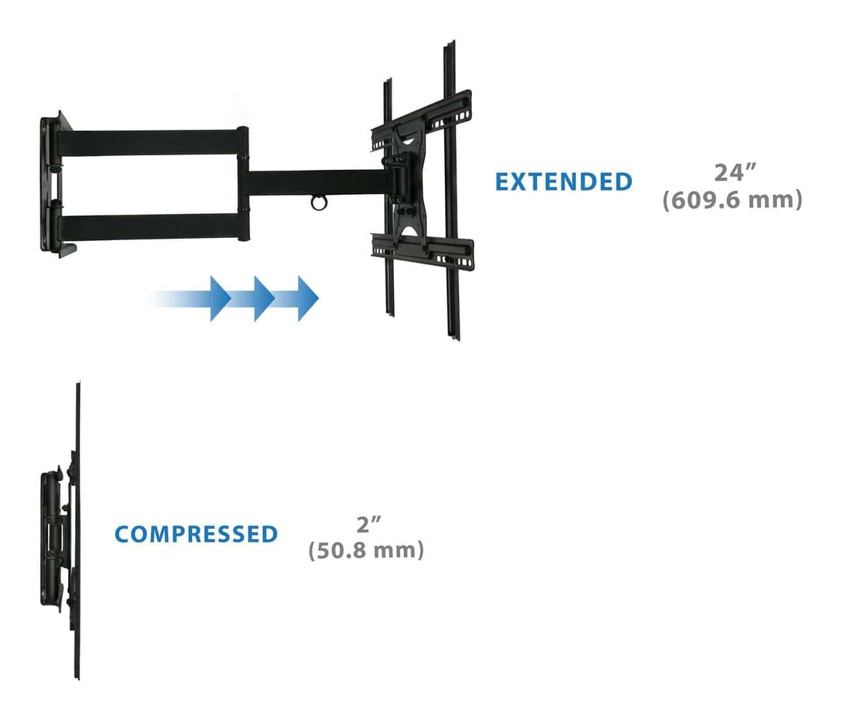Full Motion TV Wall Mount TV Mount - Full Motion TV Wall Mount - Mount-It! - MI-345