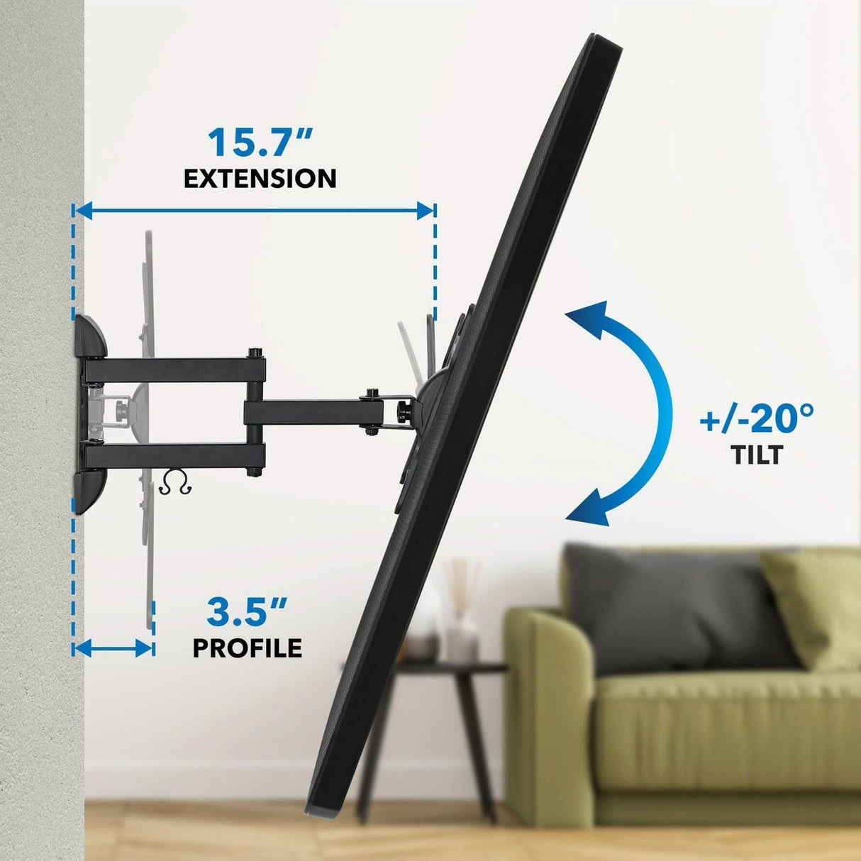 Full Motion TV Wall Mount TV Mount - Full Motion TV Wall Mount - Mount-It! - MI-4110