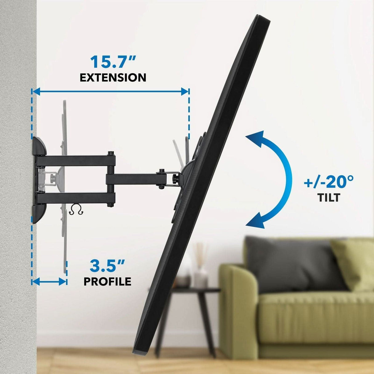 Full Motion TV Wall Mount TV Mount - Full Motion TV Wall Mount - Mount-It! - MI-4110