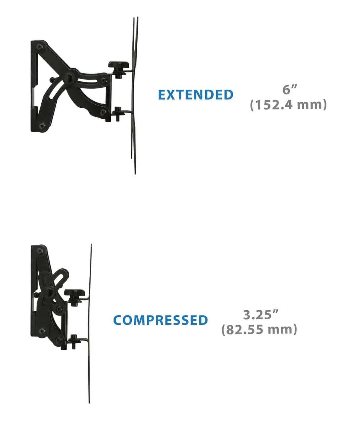 Full Motion TV Wall Mount w/ Extension TV Mount - Full Motion TV Wall Mount w/ Extension - Mount-It! - MI-4601