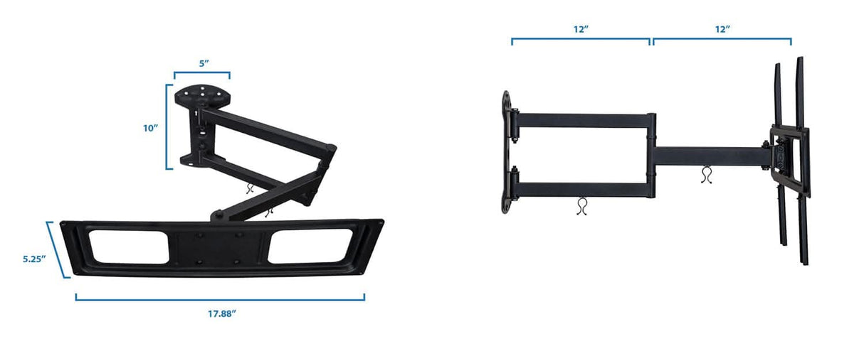 Full Motion TV Wall Mount with Articulating Arm TV Mount - Full Motion TV Wall Mount with Articulating Arm - Mount-It! - MI-3991XL