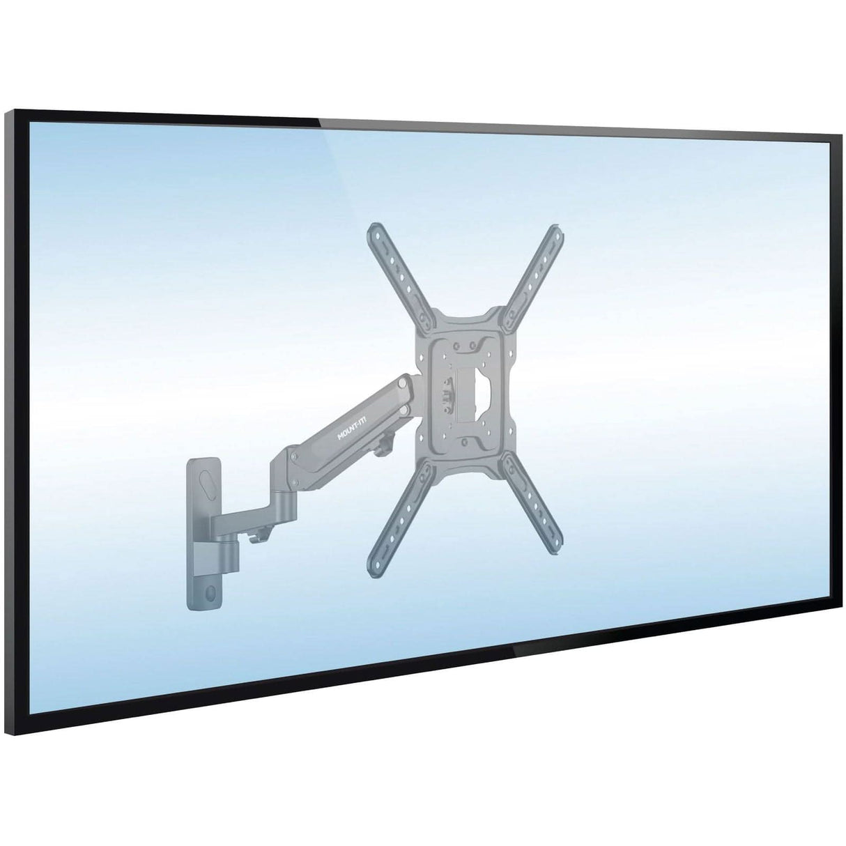 Full Motion TV Wall Mount with Gas Spring Arm TV Mount - Full Motion TV Wall Mount with Gas Spring Arm - Mount-It! - MI-444BLK