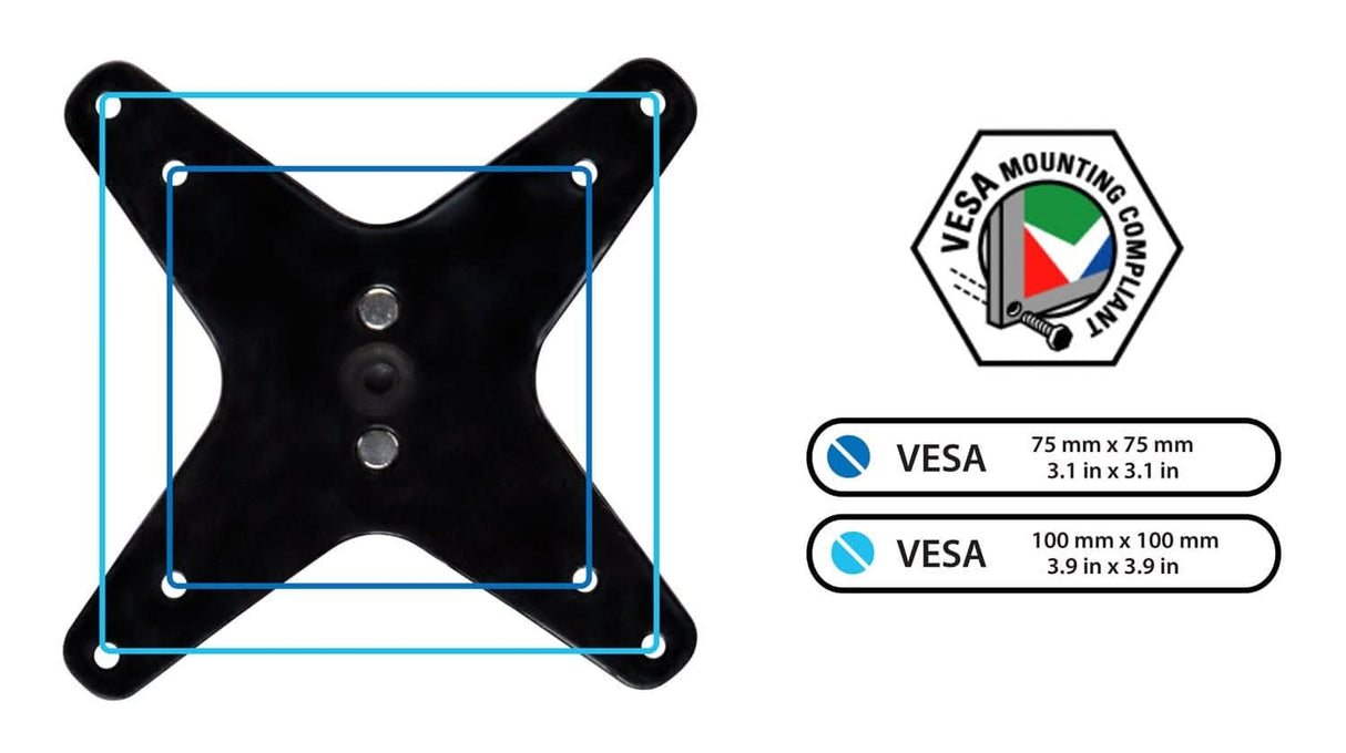 Fully Adjustable Monitor Wall Mount Monitor Mount - Fully Adjustable Monitor Wall Mount - Mount-It! -