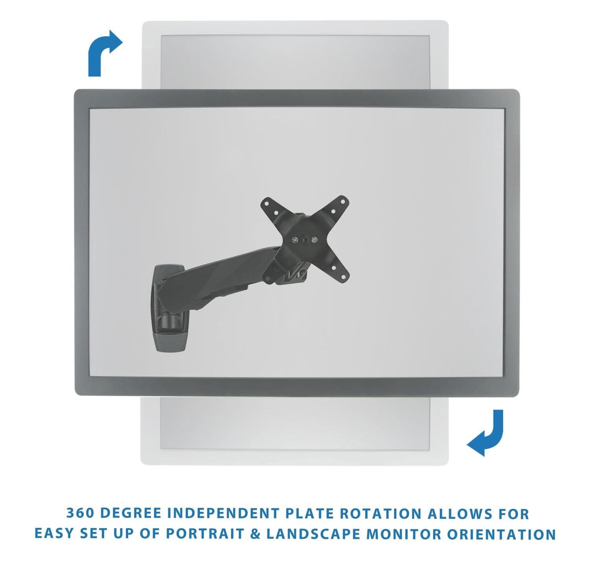 Fully Adjustable Monitor Wall Mount Monitor Mount - Fully Adjustable Monitor Wall Mount - Mount-It! -