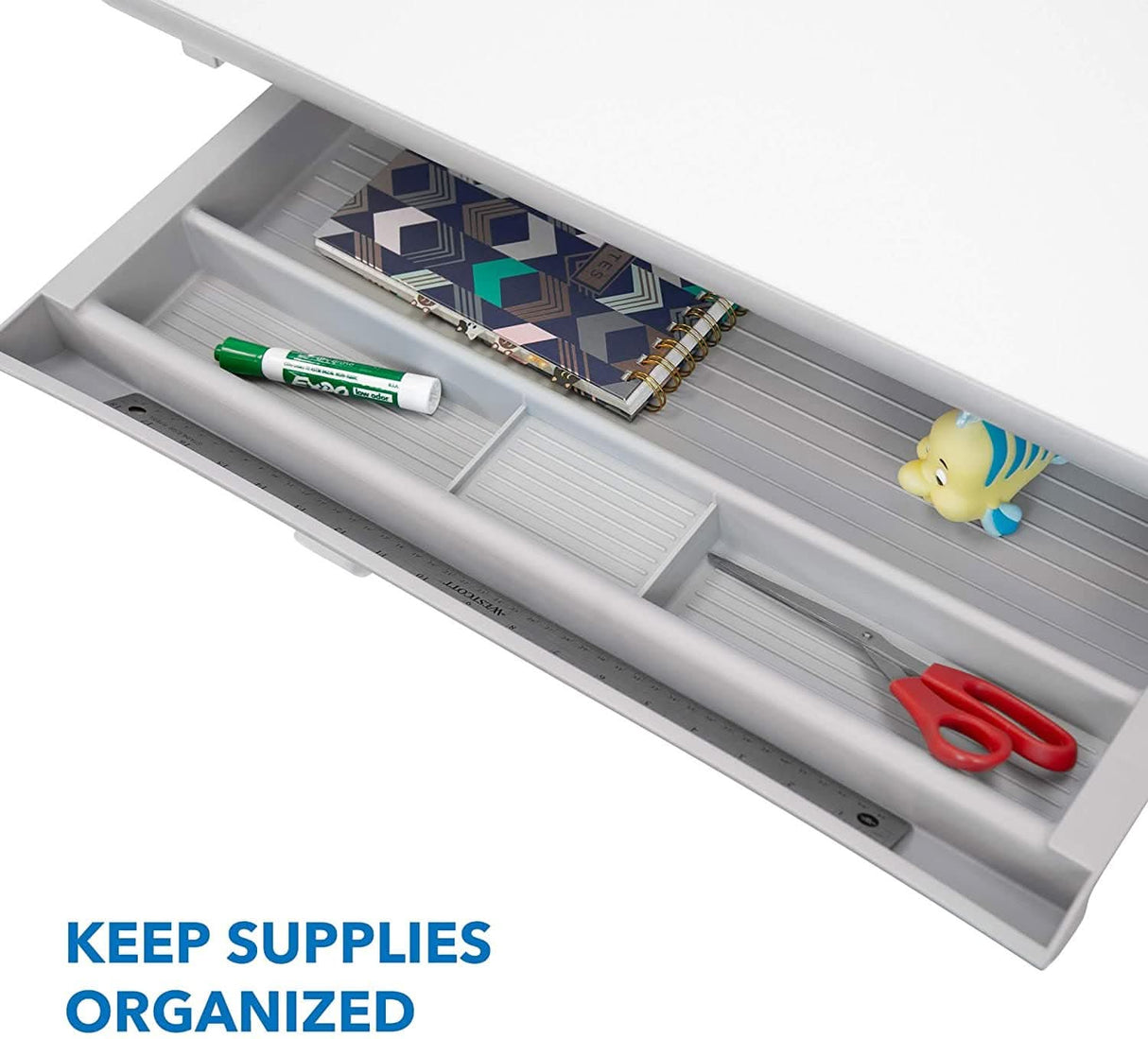 Height Adjustable Kid's Desk for Children K-12 Grey Children's Desks - Height Adjustable Kid's Desk for Children K-12 - Mount-It! - MI-10204