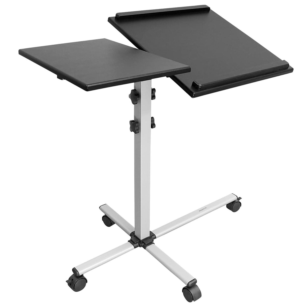 Rolling Laptop Tray & Projector Cart Grey Mobile Standing Desk - Rolling Laptop Tray & Projector Cart - Mount-It! - MI-7945