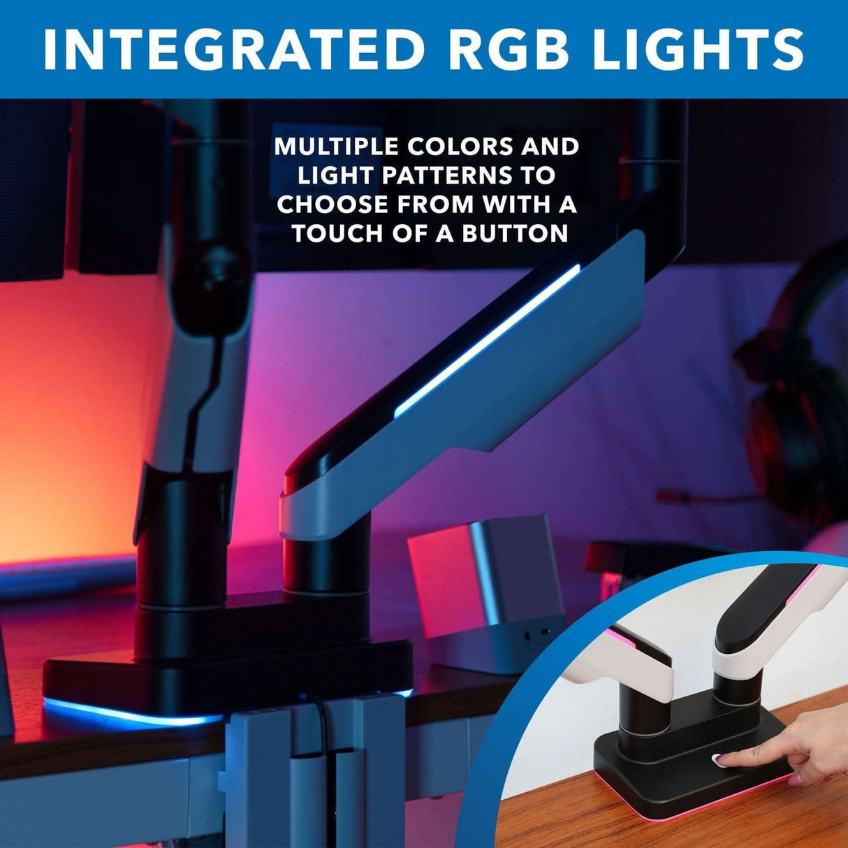 Heavy Duty Dual Monitor Arm For Screens Up To 35" Monitor Mount - Heavy Duty Dual Monitor Arm For Screens Up To 35" - Mount-It! - MI-4882