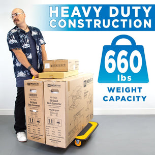 Hand Truck - Heavy Duty Foldable Flatbed with Swivel Wheels - Mount-It! - MI-921 Hand Truck - Heavy Duty Foldable Flatbed with Swivel Wheels - Mount-It! - MI-921