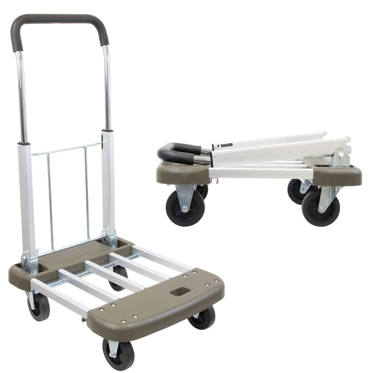 Heavy Duty Folding Platform Cart with Expandable Base Hand Truck - Heavy Duty Folding Platform Cart with Expandable Base - Mount-It! - MI-950
