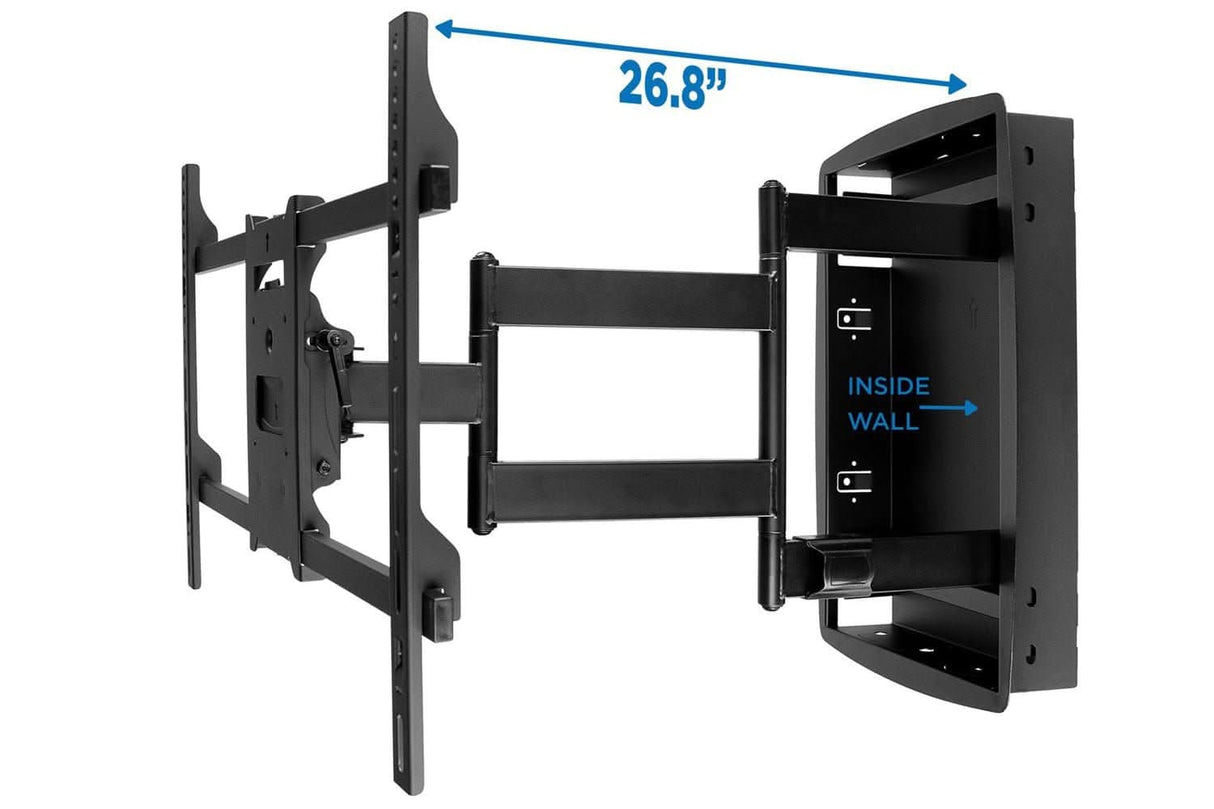 Heavy Duty Full Motion TV Wall Mount with Long Extension and Recessed Base TV Mount - Heavy Duty Full Motion TV Wall Mount with Long Extension and Recessed Base - Mount-It! - MI-381