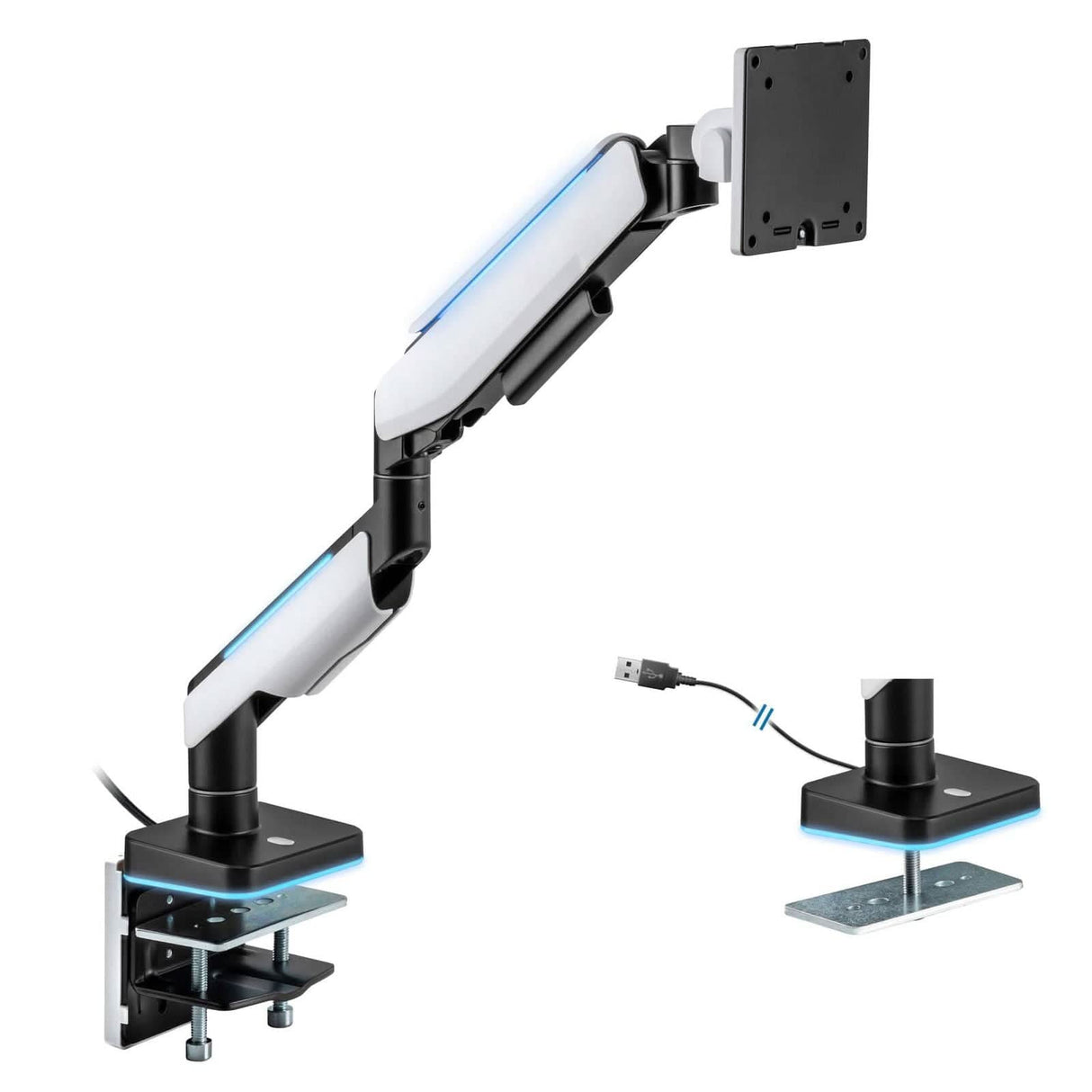 Heavy-Duty Single Monitor Arm for Ultrawide Screens Up To 49" Monitor Mount - Heavy-Duty Single Monitor Arm for Ultrawide Screens Up To 49" - Mount-It! - MI-4881