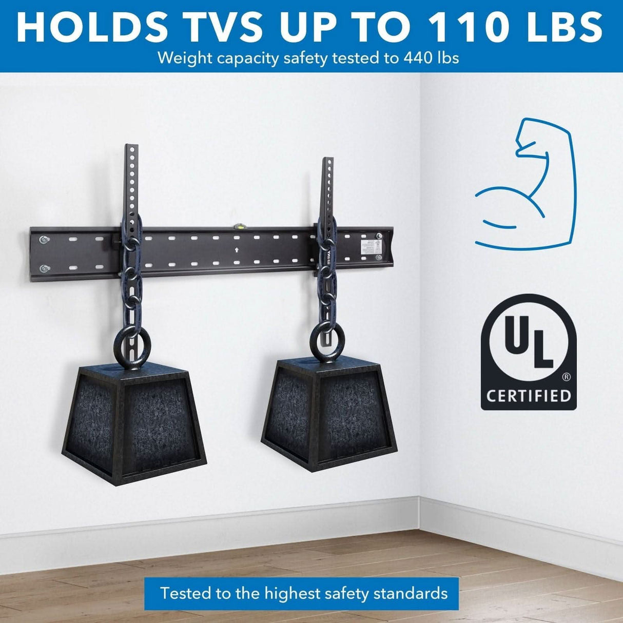 Heavy Duty Tilting TV Wall Mount TV Mount - Heavy Duty Tilting TV Wall Mount - Mount-It! - MI-14004