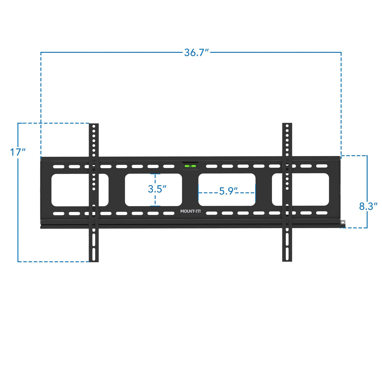 Heavy-Duty Ultra Low Profile TV Wall Mount with Locking Feature TV Mount - Heavy-Duty Ultra Low Profile TV Wall Mount with Locking Feature - Mount-It! - MI-305L
