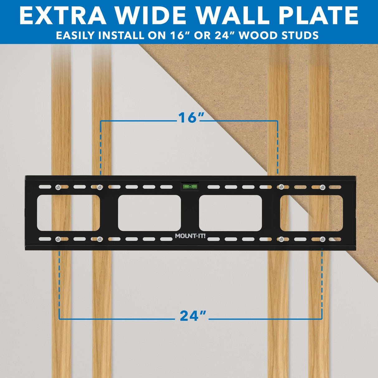 Heavy-Duty Ultra Low Profile TV Wall Mount with Locking Feature TV Mount - Heavy-Duty Ultra Low Profile TV Wall Mount with Locking Feature - Mount-It! - MI-305L