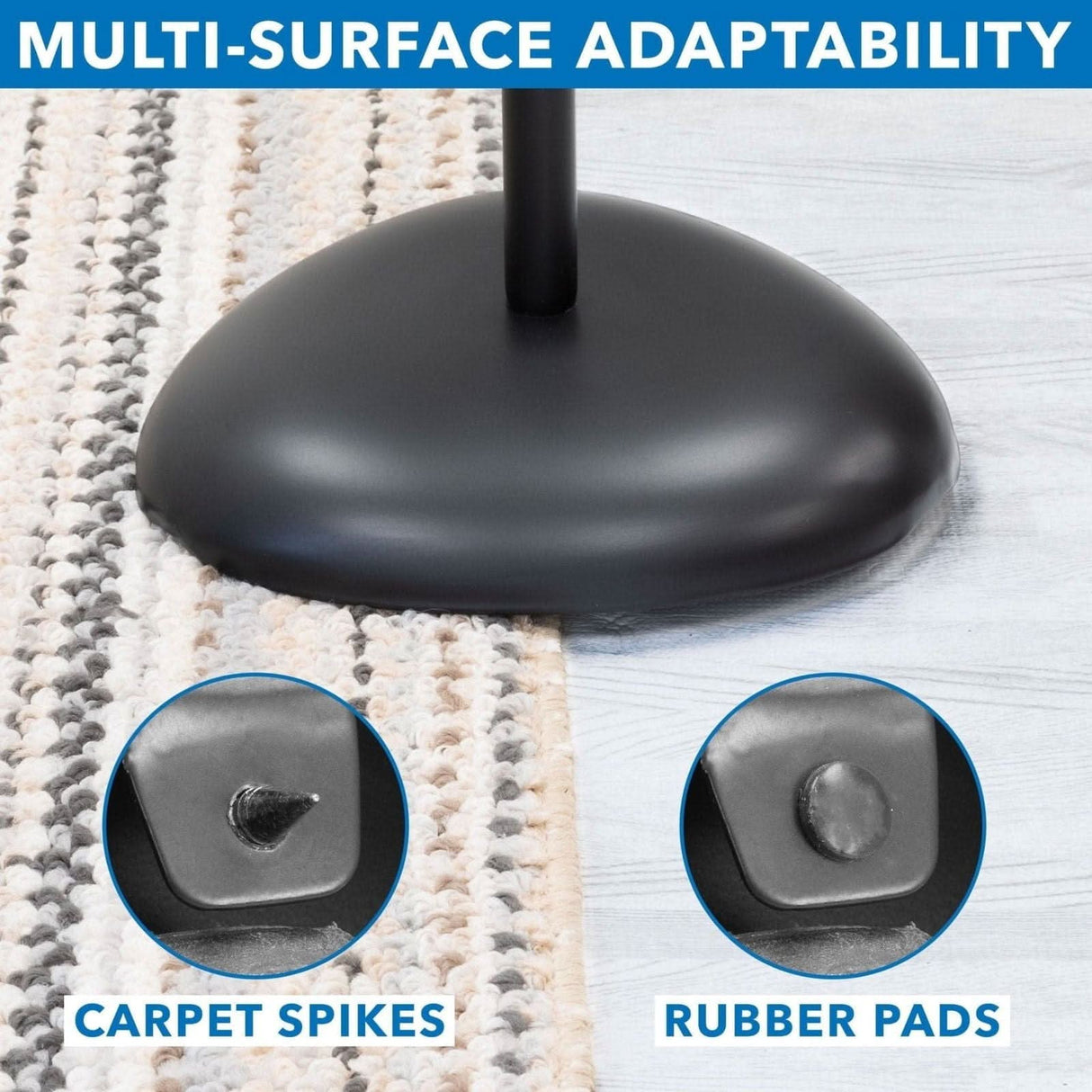 Height Adjustable Speaker Floor Stands (2 ct.) Speaker Stand - Height Adjustable Speaker Floor Stands (2 ct.) - Mount-It! - MI-1232