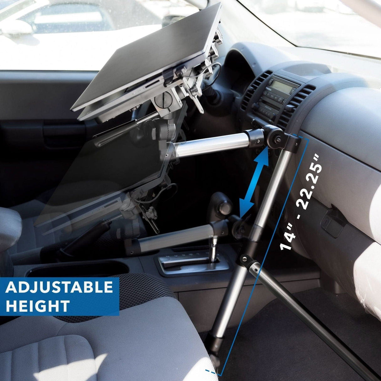 Height Adjustable Vehicle Laptop Mount Laptop Mount - Height Adjustable Vehicle Laptop Mount - Mount-It! - MI-527