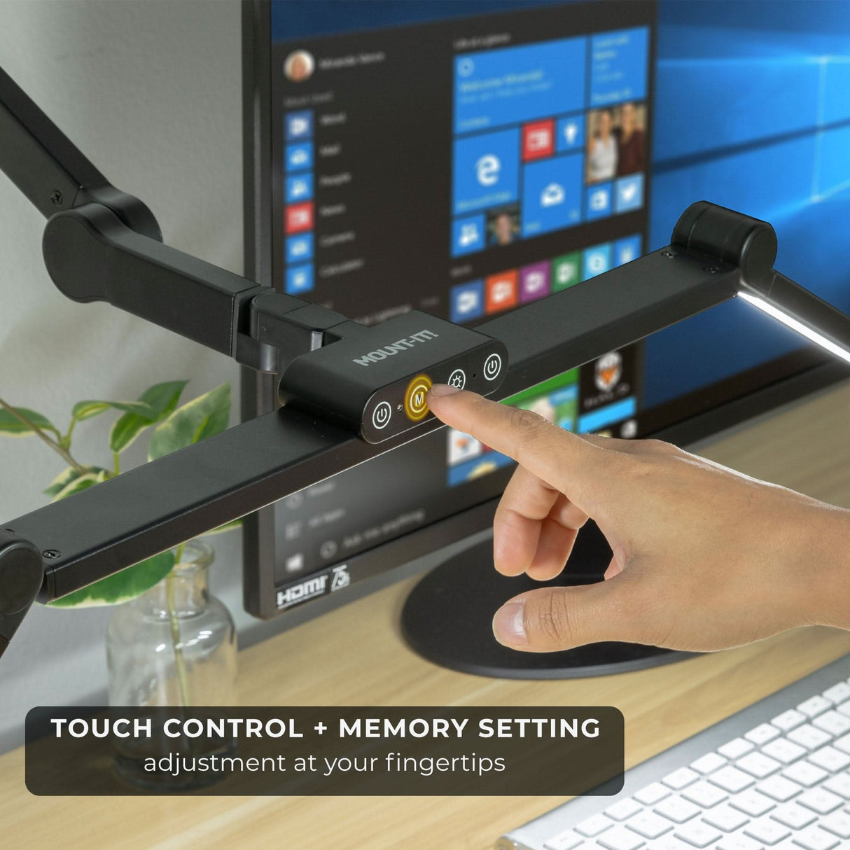 LED Desk Lamp with Swing Arms Desk Accessories - LED Desk Lamp with Swing Arms - Mount-It! - TS-7011