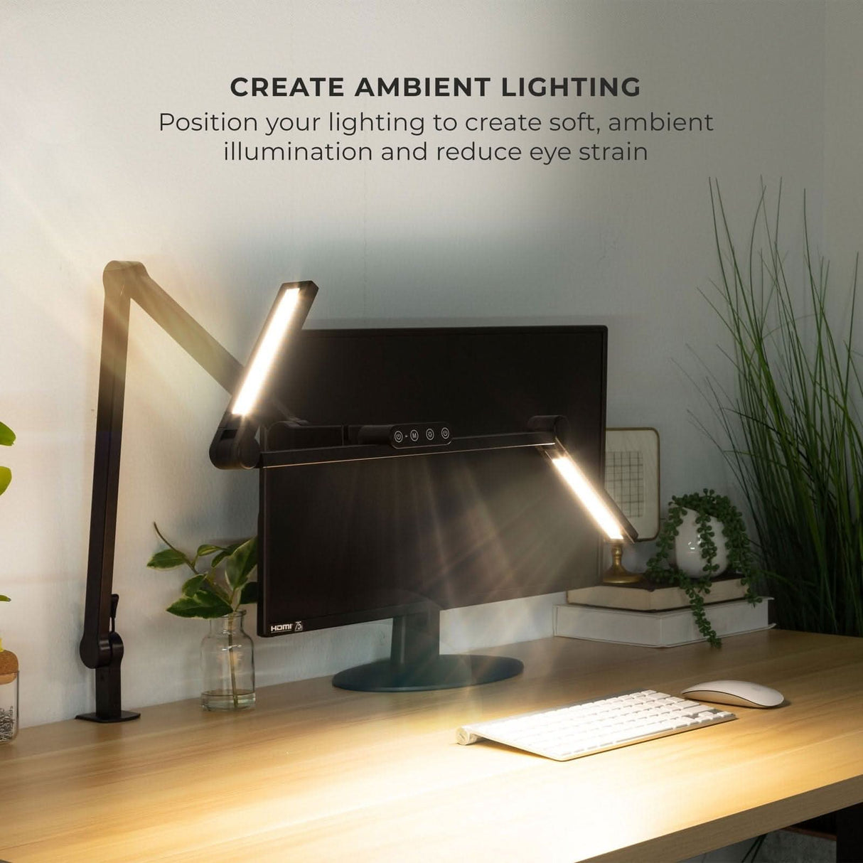 LED Desk Lamp with Swing Arms Desk Accessories - LED Desk Lamp with Swing Arms - Mount-It! - TS-7011
