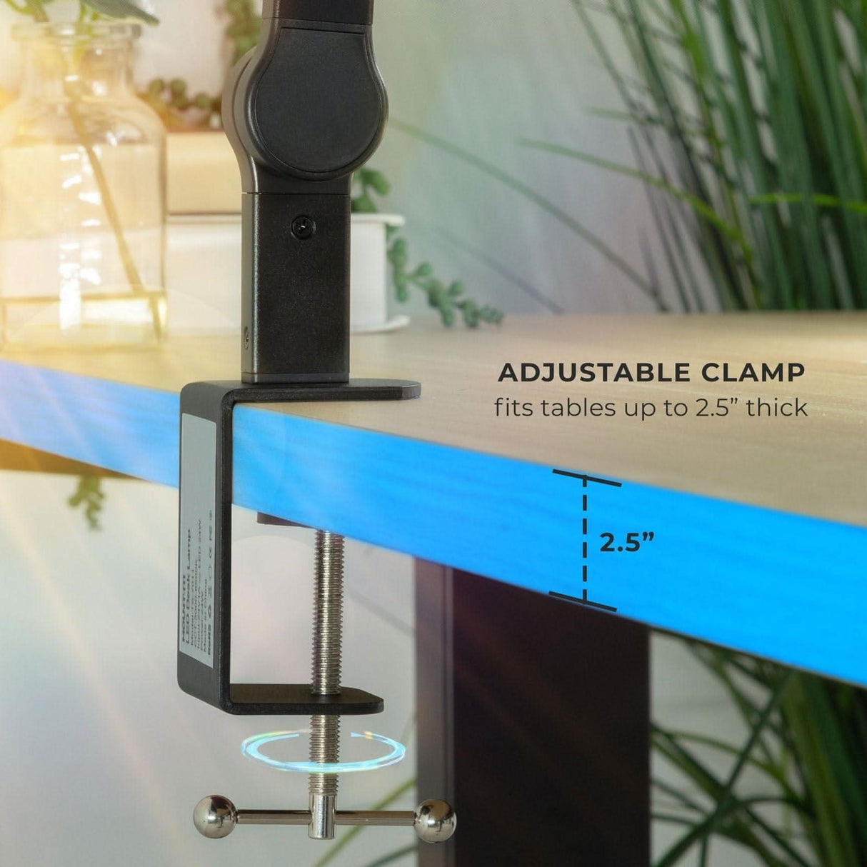 LED Desk Lamp with Swing Arms Desk Accessories - LED Desk Lamp with Swing Arms - Mount-It! - TS-7011