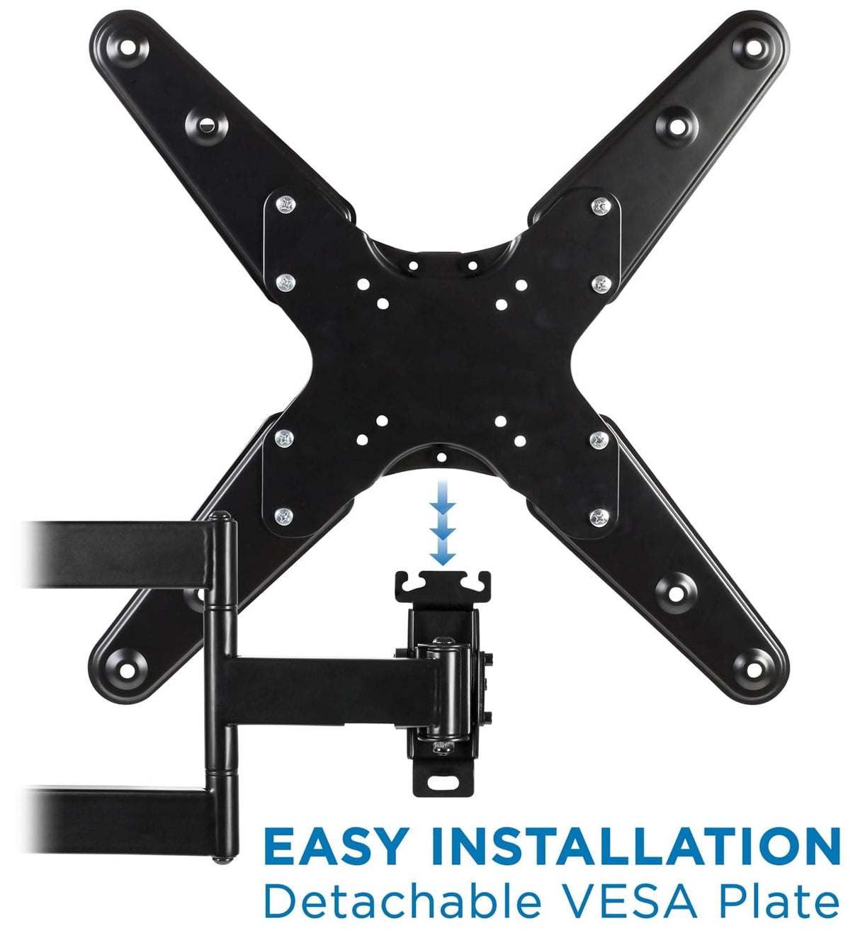 Locking RV and Trailer TV Wall Mount with Detachable Bracket TV Mount - Locking RV and Trailer TV Wall Mount with Detachable Bracket - Mount-It! - MI-430
